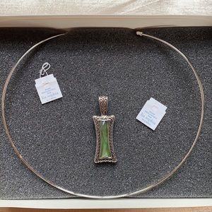 Lia Sophia silver collar choker w/ 1 slide